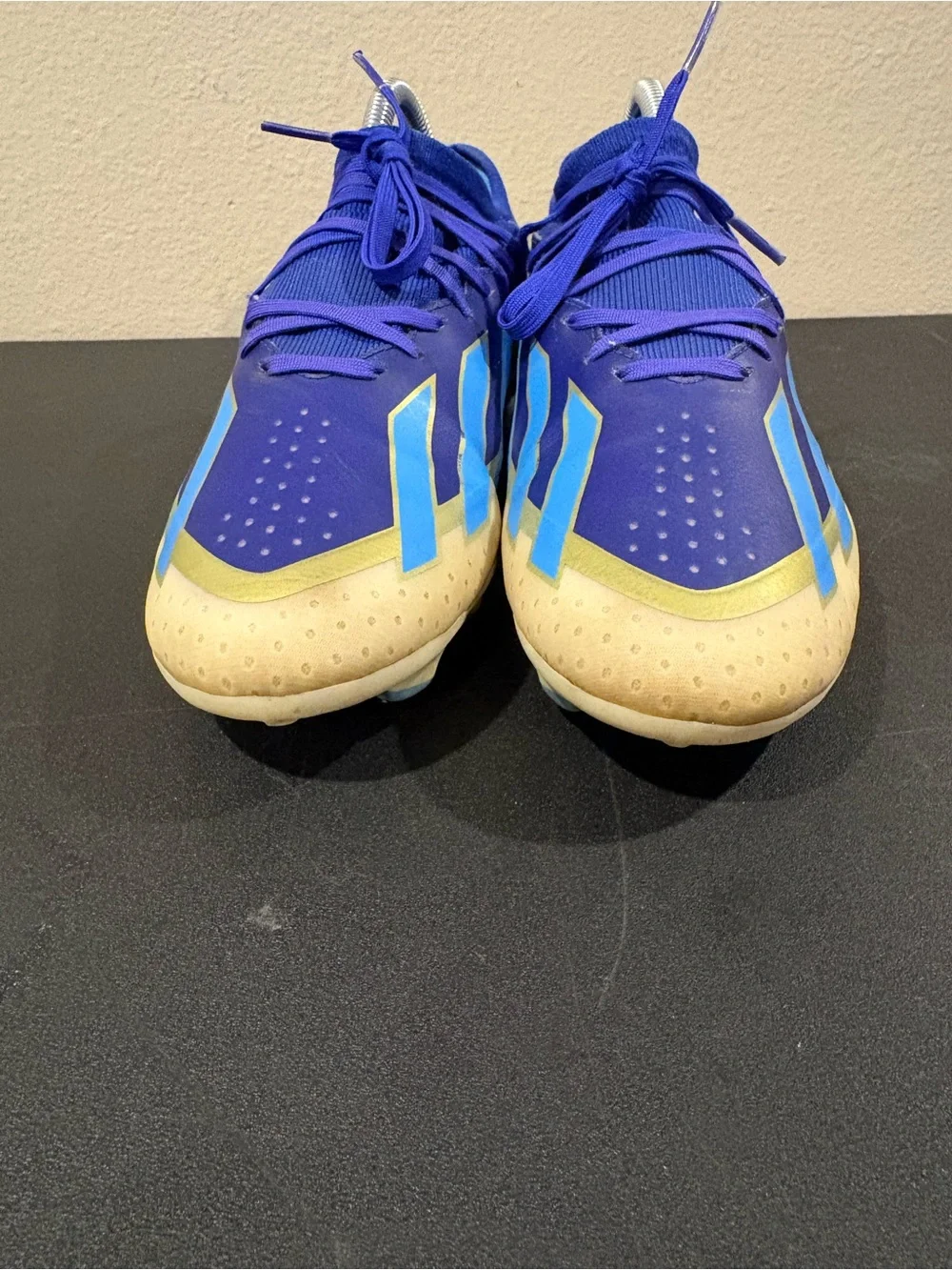Adidas X Crazyfast Messi.3 FG Soccer Cleats Blue Gold White ID0712 Mens Size 7